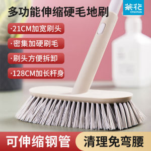 แปรงขัดพื้นห้องน้ําด้ามยาว Camellia สําหรับขจัดคราบและทําความสะอาดผนังด้วยขนแปรงแข็ง เหมาะสําหรับใช้ในบ้าน