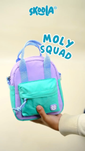 Skoola Tas Selempang Anak PAUD TK SD Perempuan Laki Laki Korea Waterproof - Moly