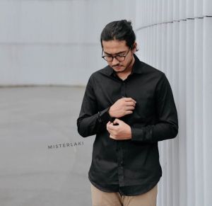 Kemeja Hitam Ukuran Jumbo & Kemeja Kasual Formal Panjang