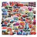 50PCS Disney Cartoon Cars Lightning McQueen Stickers Movie Anime Decal Guitar Laptop Cute Kawaii Sticker Pack Kids Girl Toy. 