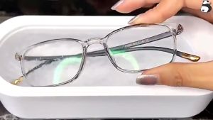 High Frequency Ultrasonic Glasses Cleaning Machine Ultraviolet Rays Watch Jewelry Cleaner with Electric USB