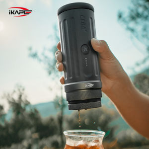 IKAPE Wireless Bluetooth Portable Coffee MakerCompatible 58MM Bottomless PortafilterSuitable For Hiking/Camping/Home Use