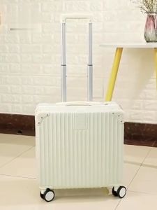 TRAEVLCUL 18inch Fashion Lightweight Luggage Traevl Bag 7kg Hand Carry Luggage 360° Universal Wheels Suitcase Luggage