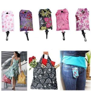 Naitre Fashion Foldable Handy Shopping Bag Reusable Tote Pouch Recycle Grocery Handbags