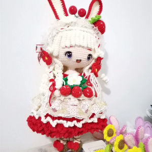 Cute Cartoon Plush Toy Keychain Bag Handmade DIY Material Kit Coin Purse Girls Heart Woven Gift Creative Festival Supplies