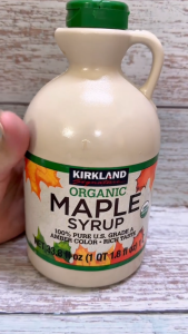 KIRKLAND + Bình 1 L + SI RÔ CÂY PHONG CANADA HỮU CƠ Organic Maple Syrup