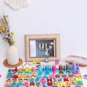 Đồ Chơi Xếp Hình Gỗ Montessori Trò Chơi Câu Cá Từ Tính - Đồ Chơi Giáo Dục Mầm Non Cho Trẻ Em Học Chữ Cái & Số