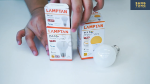 5W Smart Save LED Bulb | Lamptan | แสงขาวแสงเหลือง | ใช้งานง่าย | บ้าน โรงแรม ออฟฟิศ | E27 ขั้ว | หลอดกลม |