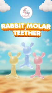 Baby Pro Soft Silicone Rabbit Molar Teether Toys