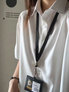 Pure White Ice Silk Short Sleeve Shirt Mens Summer Thin Formal Wear Commuting Fashionable Outerwear Sun Protection Coat