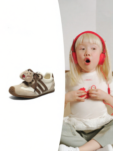 Belle | Red New Year Fleece Lined Leisure Trainer Shoes