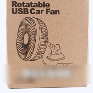 BLALION Car Fan 12V-24V Large Wind Three Speed Control Low Noise Portable Suction Cup Single Head Auto Cooling Fan USB Powered