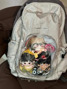 Large Capacity Dual Shoulder Bag Cultural Subgroup Travel Casual Doll Transparent JK Pain Bag Youth Leisure Shopping Mall Sales