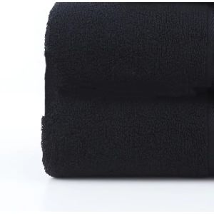2pcs 100%Cotton Hand TowelSoft Water AbsorbentBlack Square Little Face Towel For HotelHome Washcloth35*35cm Drop Shipping