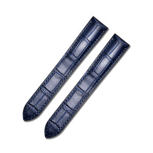 Langdong สายนาฬิกาของแท้ หนัง Blue Buckleless เสื้อกล้าม สไตล์ สายคล้อง สําหรับ  เสื้อกล้าม Solo นาฬิกาข้อมืออุปกรณ์เสริม