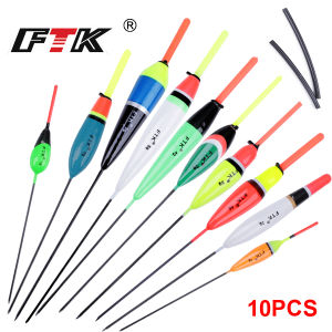 FTK 10Pcs Fishing Floats Set 1g-5g Long Tail Barguzinsky Fir Float Kit For Carp Bass Fishing Accessories Pesca