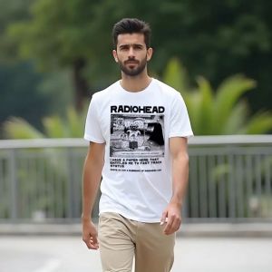 T-Shirt Kaos Atasan RADIO HEAD Kaos Distro Musik BAND Bahan 24s