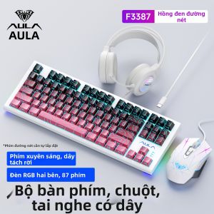 AULA | Bàn Phím Chơi Game Có Dây Cơ Học Với Cạnh Nổi