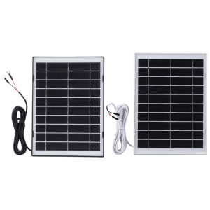 10W 5V Battery Camera Solar Panel 360 Adjustable Mounting Solar Charging Panel 9.84ft Charging Cable for Camping Hiking