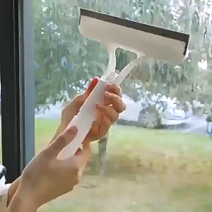 3in1 Multi-functional Hangable Window Cleaning Brush With Sprayer T-shaped Wiper Double Side Rubber Scraper Household Glass Mirror Water Cleaning Tool Easy Clean Home Bathroom Kitchen Washing Daily Supplies