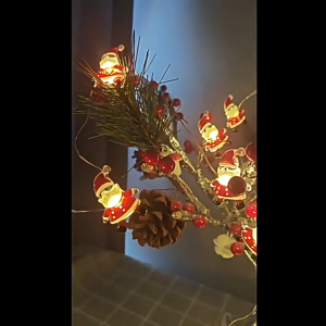 Christmas Lights Waterproof Xmas Santa String Led Lights Merry Christmas Decorations For Home 2026