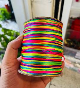 Cuộn dây tim đa sắc màu dày 2.5mm làm vòng tay phụ kiện thời trang đồ handmade.