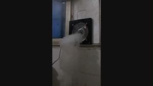 Wall Mounted Strong Exhaust Fan: Stainless Steel Kitchen Smoke Exhaust Ventilation & 7 Fan Blades