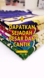 Muslim Prayer Mat Sejadah Spiegel Made in Turkey 5pcs set Size 75cm x 110cm Bundle Price