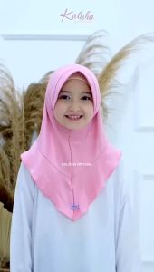 Hijab Anak Qinan Kerudung Jersey Geblus Instan Premium By Kalishaofficial