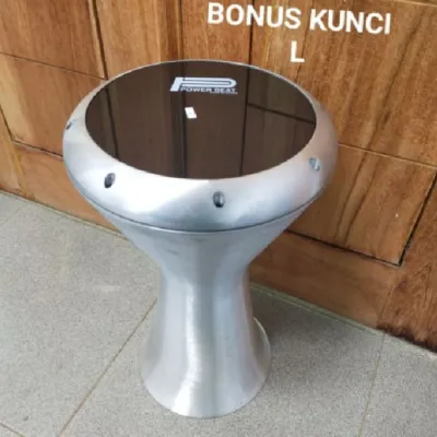 Darbuka sombati size 9inc natural gratis kunci L