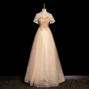 Accessible Luxury High-End Banquet Annual Party Dress Female Elegant Engagement Host Blue Adult Ceremony Student Art Exam Dress