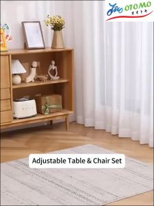 Otomo Premium Kids Table and Chair Set – Study Desk with Drawer and Side Storage for Children Study Dining Drawing Playing