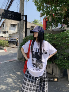 ชุดสองชิ้นแขนสั้นพิมพ์ลายย้อนยุคสำหรับผู้หญิงในช่วงฤดูร้อน ชุดทำงานลำลอง กางเกงขากว้าง แฟชั่นสำหรับวัยรุ่น