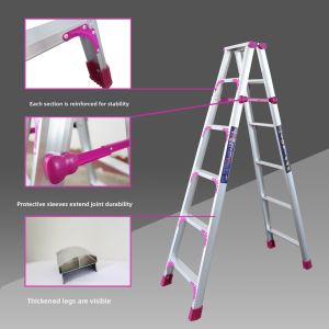 Durable Wide Aluminum Home Step Ladder