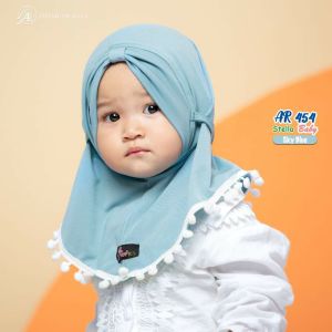 Jilbab hijab kerudung bergo krudung wanita anak baby bayi 1 tahun jersey instan terbaru new terlaris terkini modern kekinian murah viral 2021 Arrafi AR 454 adem mudah di bentuk cantik bahan stella ori premium cantik bayar di tempat COD gratis ongkir
