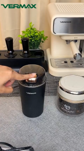 BEST SELLER PORTABLE ELECTRIC 4 EDGE COFFEE GRINDER | Multi-functional Electric Coffee Bean Grinder | Ver Max Easy Press Button & 4 Edge Blade Coffee Grinder | Grind Your Way To Perfect Brew | Stainless Steel Quality Material & Strong Power Motor Grinder
