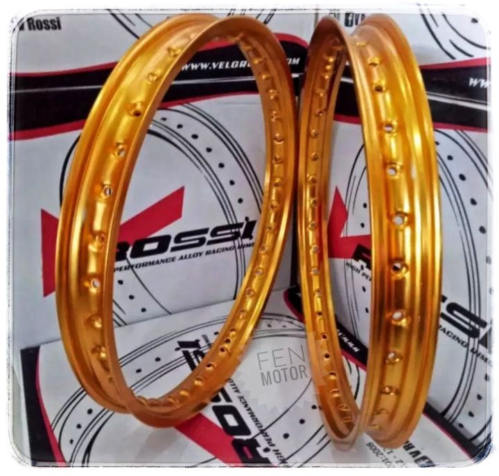 Velg rossi aluminium ring 17 ukuran 140 160 185 215 250 warna gold