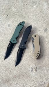 Supknife มีดสวยงาม มีดพับแบบพกพา มีดkershaw emerson ระบบเปิดแบบจาน Thrump Disk