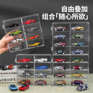 กล่องเก็บของ Acrylic Alloy Car Model Display Box Toy Simulation Car Organizer Box Can Show Shelf กล่องเก็บของแบบสี่เหลี่ยม