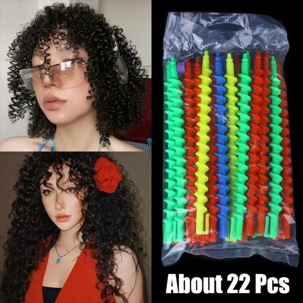 Spiral Heatless Curling Rods No Heat Sleep Curl Ribbon Hair Styling Tool_voghion.com