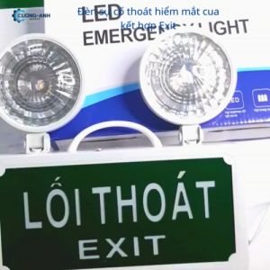 Đèn sự cố mắt cua đèn chiếu sáng khẩn cấp sự cố phòng cháy chữa cháy đèn sự cố kết hợp biển Exit lối thoát đèn tích điện thoát hiểm kết hợp Lối thoát thiết bị phòng cháy chữa cháy hàng chất lượng cao giá rẻ Loại 1
