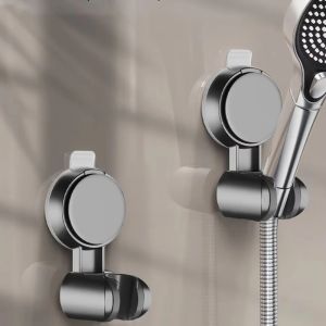 Shower Head Holder Adjustable Wall Mounted Shower Holder Self-Adhesive Shower Head Handheld Bracket Bathroom Accessories Amagi