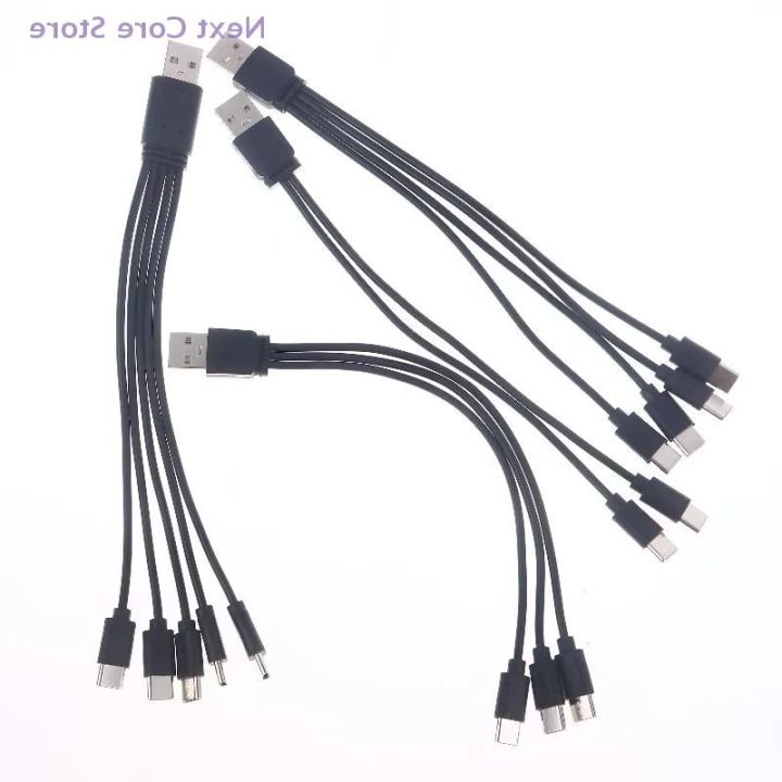 สายแปลง USB เป็น Type-C แบบ 2/3/4/5 พอร์ต สายชาร์จหลายหัว USB เป็น Type ...
