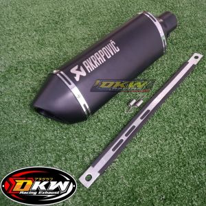 knalpot Akrapovic black doff slincere only