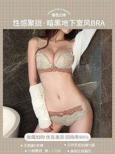 Victorias Secret Wireless Bra Set for Women Gathered Small Chest Apparent Chest Size Adjustable Anti-sagging Underwear