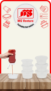 {MSV-WS} Leak Free Plastic Takeaway Sauce Cups (50ml-110ml) for Dips Dressings & Condiments Anti Leak Durable BPA Free MS 2 MS 3 MS 4 MS TP200 MS TP250 MS TP325