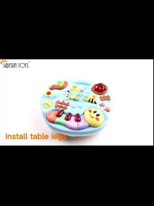 Kids Early Educational Animal Park Mini Game Table Learning Interactive Battery Operated Activity Desk Learning Table Toys