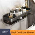 Black Bathroom Shelf White Rectangle Makeup Organizer Mental Corner Shelf Shampoo Storage Shelf Shower Wall Rack Bathroom811780. 