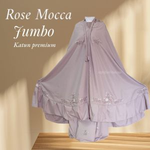 Mukena Dewasa Jumbo mukena potongan bordir Rose katun premium free tas