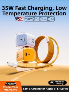 JZXS | GaN 35W Fast Charging Adapter Type C Compatible with iPhone iPad Charging Set